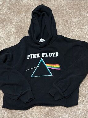 Pink Floyd Black Crewneck Sweatshirt with Prism Graphic